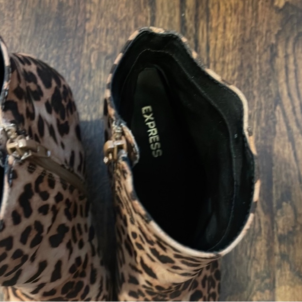 Express Leopard booties. - Picture 5 of 6